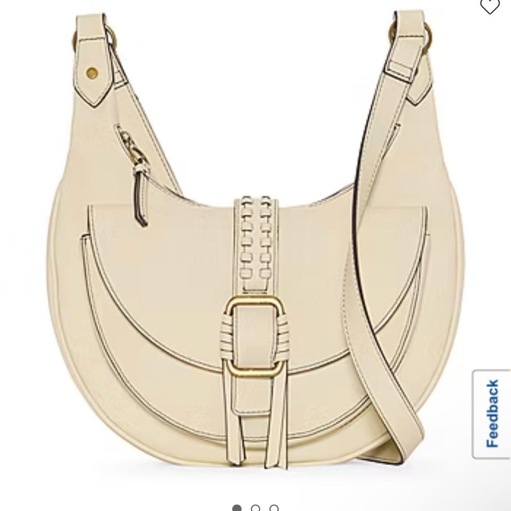 a.n.a Cream Shoulder Bag with Buckle